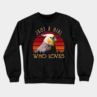 Tropical Treasures Trendy Tee Featuring the Majesty of Cockatiels Crewneck Sweatshirt